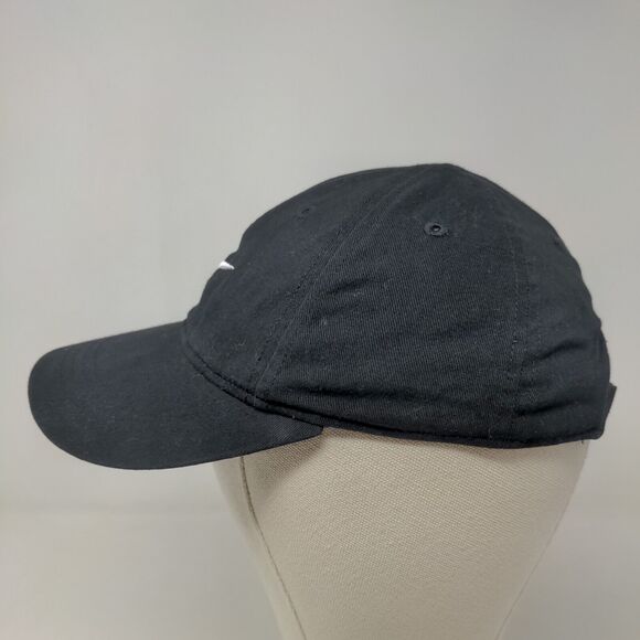 Nike Boy's Strapback Hat Black Size Child Embroidered Swoosh Logo - Picture 3 of 8